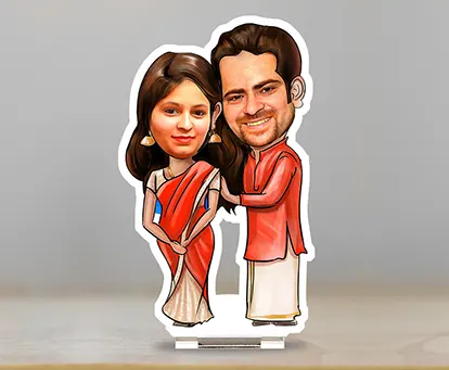 Standing Couple Caricature